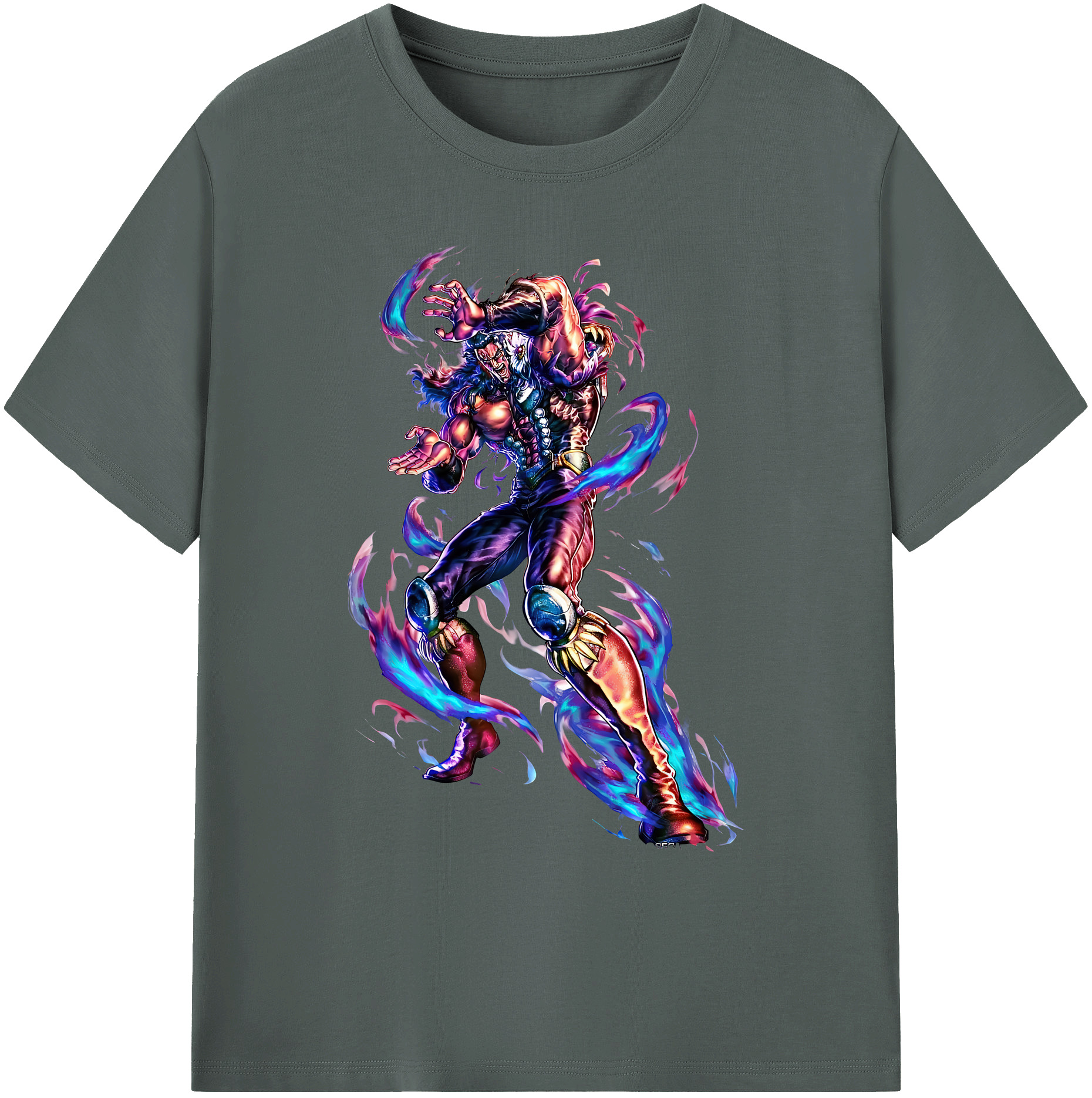 （画像用） 北斗の拳 Fist of the North Star 綿100％ メンズ半袖Tシャツ｜肌触りやわらか＆通気性